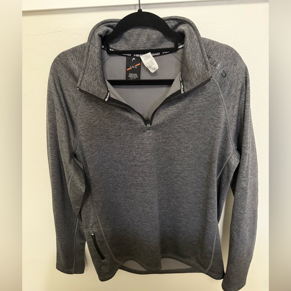 Head men’s L charcoal zip up athletic wear - Picture 1 of 7